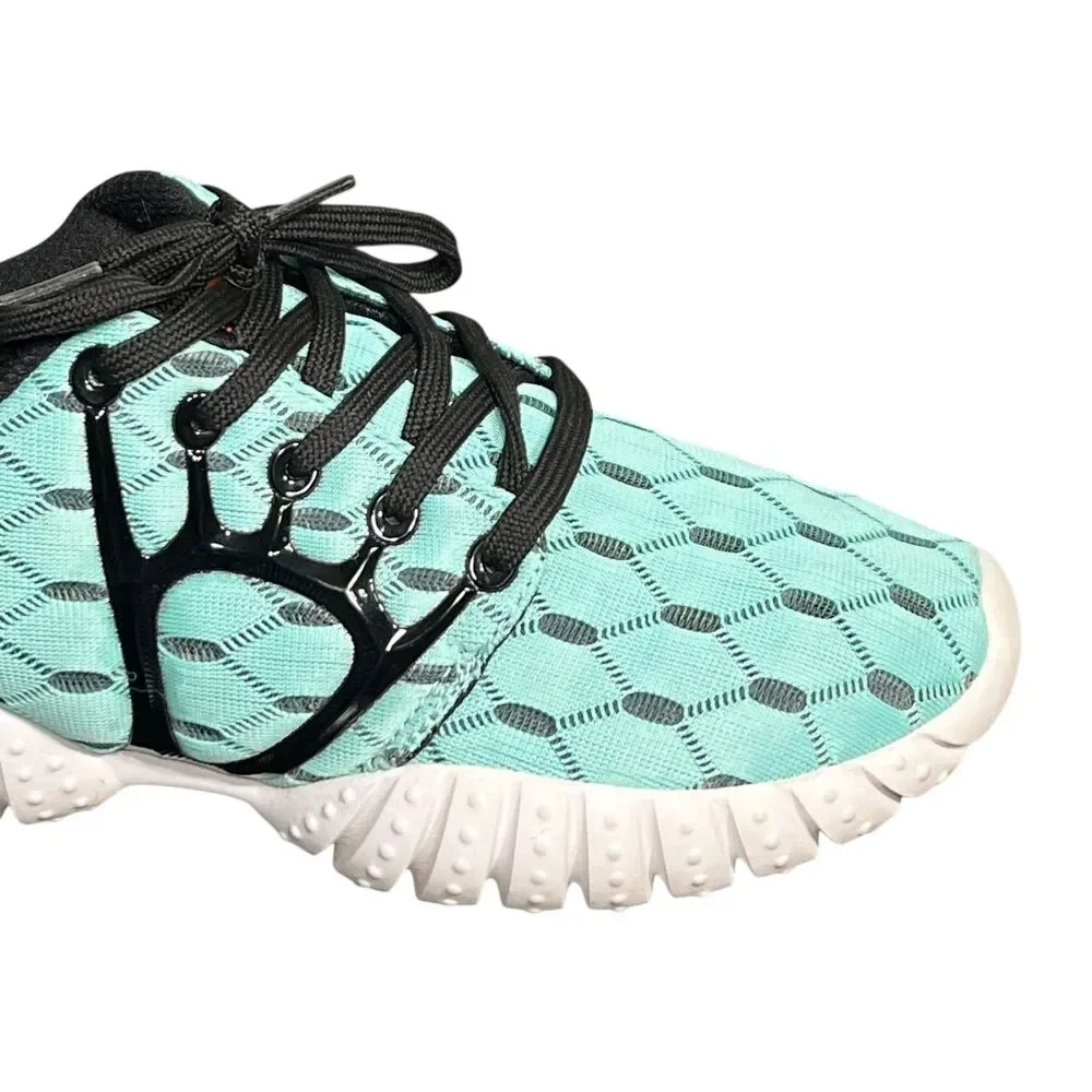 Aleader Lite Sports Sneakers Women's Sz 8.5 Blue Geometric Athletic Shoes Runner
